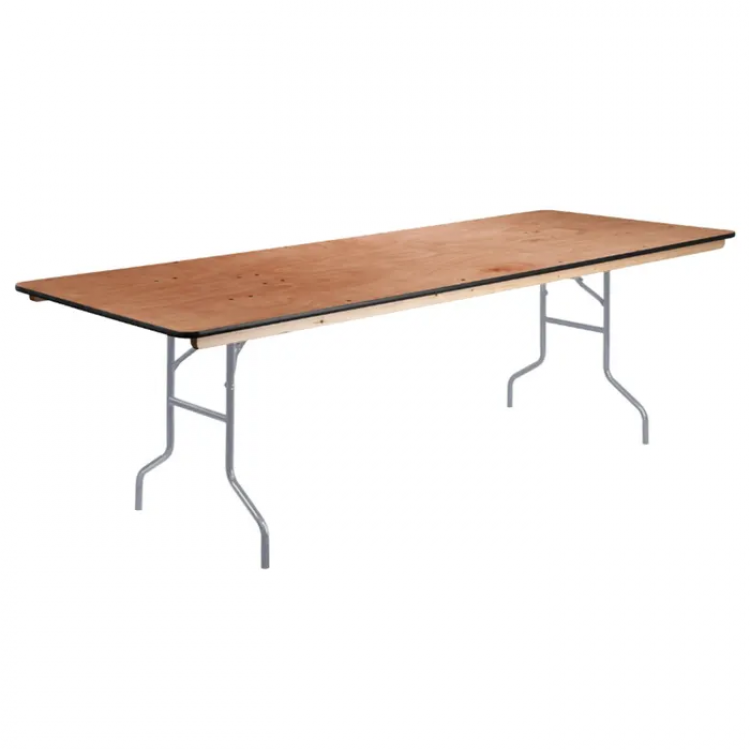 8ft Wood Folding Table