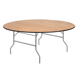 60in round wood table